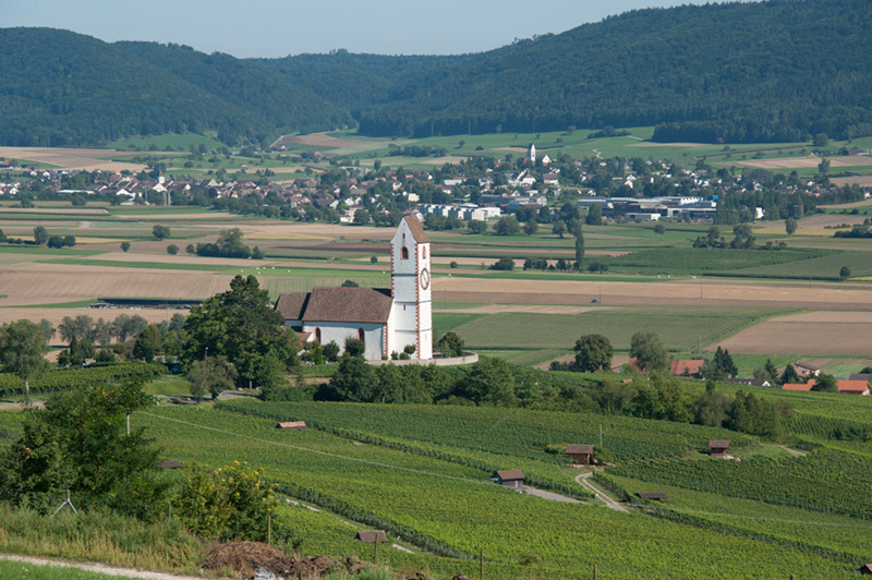 Berghof Hallau Kirche Oberhallau Landschaft